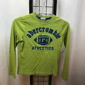 Abercrombie Green Logo Child Size 6/7 Boy's Shirt