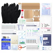 25 Person First aid Kit Refill Pack for Home, Office, Auto No Medications 113 Piece OSHA Class A