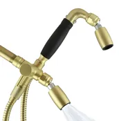 3-Way Combo Kit – Handheld with Classic™ Shower Head – Brushed Gold – Forever™ Rubber Grip – No Trickle Valve