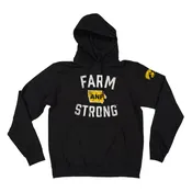 America Needs Farmers Farm Strong Hooded Sweatshirt-Black