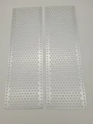 409-035-001-Q10 Cover plate 84HP-160, screw on, colorless chromated