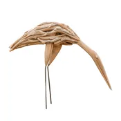 Crane Teakwood Sculpture