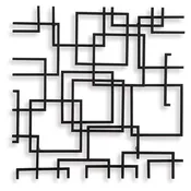 Aadanton Wall Decor — Abstract Metal Sculpture in Black
