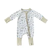 Babysprouts Baby Long Sleeve Zip Romper – Canoe