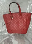 Gucci Microguccissima Small Bree Tote Red