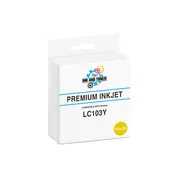 Compatible Brother LC103Y High Yield Yellow Ink Cartridge (600 pages)