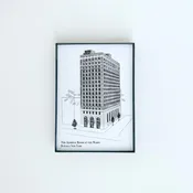 Admiral Room at The Marin Illustration Print - Buffalo, NY