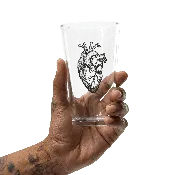 ANATOMICAL HEART pint glass — lynn-oleum