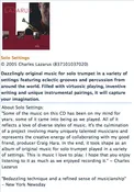 Charles Lazarus SOLO SETTINGS CD