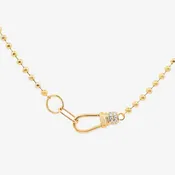 0.10CT Charm Holder Front Clasp Bead It Necklace