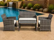 Eco 4 Piece Wicker Conversation Set