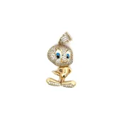 10k Yellow Gold Tweety-Bird Diamond Pendant