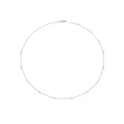 14K White Gold 0.28ct Diamonds by the Yard Necklace