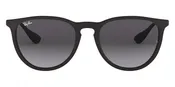 B111F RAY-BAN ERIKA RB4171F 622/8G 57 RUBBER BLACK / LIGHT GRAY GRADIENT DARK GRAY