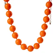 18" Orange Bead Necklace