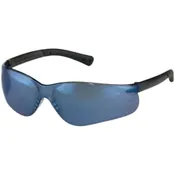 MCR BK318 Notched Frameless Non Slip Lens Safety Glasses [12 PACK]