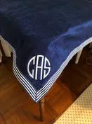 Monogrammed Bridge Table Cover — MOSTLY MONOGRAMS