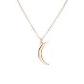14K Rose Gold Crescent Necklace
