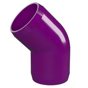 1-1/2 in. 45 Degree PVC Elbow Fitting, Furniture Grade - Purple
