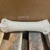 1/4" Solid Braid Polished Cotton Sash Cord