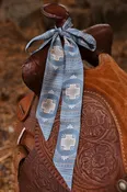 Blue Cross Geometric Western Twilly