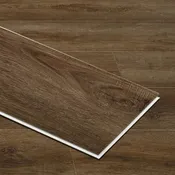 Alpine Bruno Oak 7 in. x 48 in. 5mm Luxury Vinyl Plank Flooring, Click Lock, Waterproof, 22 MIL Wear Layer, 23.95 sq.ft/Box