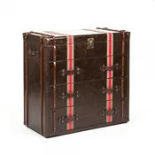 Alfie Brass & Wood Chest of Drawers