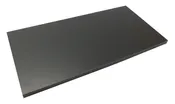10" x 48'' Black Melamine Shelf