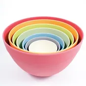 Bamboo Nesting Bowls- Pastel
