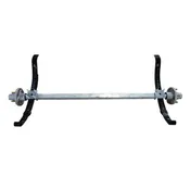 1000 lb PWC Trailer Axle w/ Hubs and Springs HF 50.5 SC 41.18, Galvanized