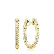 10kt Gold Small Inside Out Hoop Earrings