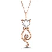10K DIAMOND CAT PENDANT - 010-00292 — BBS Jewelers