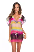 Carnaval Short Cover Up with Tie