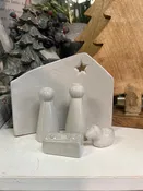 5 Piece Stoneware Nativity Scene