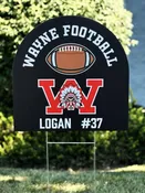 wayne football sign with player name — Progressive Printers Inc.