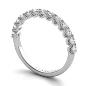 Style # EN7637-BWG  0.59 ctw. WHITE GOLD WEDDING BAND