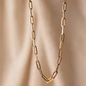 18k Gold Filled Paperclip Chain