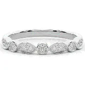 0.20CT.TW ROUND LAB DIAMOND WEDDING BAND