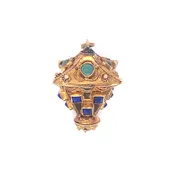 Vintage Byzantine Pagoda Fob