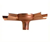 3″ Copper Corner Scupper (used with 5″ Gutter only)
