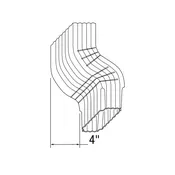3″ x 4″ Downspout with 4″ Offset