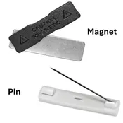 Attachments - Pin or Magnet