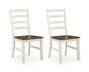 Brinfern – Dining Room Side Chair (Set of 2) – Brown / Antique White