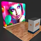10ft Color Wave Trade Show Booth [KIT]