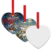 Double-sided Aluminum Ornament - Heart