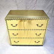 Brass Dresser with 3 drawers