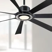 Fanimation FPD7060BLBN Lenzi 60" Ceiling Fan - Black with Brushed Nickel