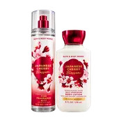 Bath & Body Works Japanese Cherry Blossom Fragrance Mist & Body Lotion Set for Women