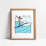 "EAST CLIFF" Painting by Travis Weller