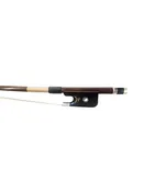 V. Schaeffer Brasil Silver French Bass Bow — Tulsa Strings Violin Shop